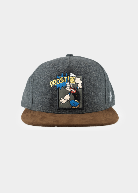 Cap "Popeye" - dunkelgrau (Snapback)